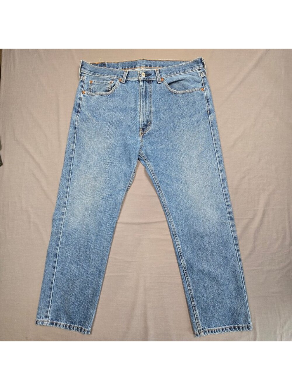 Levis 505 Mens Jeans Size W36 L29 Straight Leg Blue Denim Classic Fit